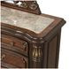 Bella Notte Mahogany Brown Arched Dresser Mirror