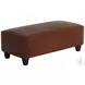 Bella Burnt Orange Rectangular Cocktail Ottoman