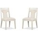 Moonwater Cream Upholstered Side Chair Set of 2