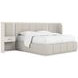 Ashlar White Upholstered Panel Bedroom Set with 1 Drawer Nightstand