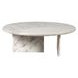 Artifacts Wonder White Round Marble Top Finson Cocktail Table