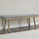 Vida Gray 49" Upholstered Dining Bench