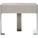 Solaria Weathered Bone And Shiny Nickel Nightstand