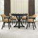 Rylie Black Round Counter Height Gaming Dining Room Set