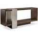 Linea Cerused Charcoal And Textured Graphite Metal Console Table