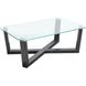 Ironvale Black Truffle Rectangular Glass Top Occassional Table Set
