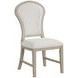 Gwendolyn Cerused Taupe Upholstered Dining Side Chair Set of 2