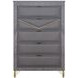 Symmetry Gray Upholstered Panel Bedroom Set