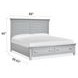 Charleston Harbor Gray Queen Storage Panel Bed