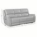 Alexandria Stone 91" Power Reclining Sofa