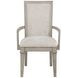 Mariana Vintage Cream Upholstered Arm Chair Set of 2
