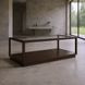 Glaze Cola Rectangular Glass Top Occassional Table Set