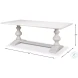 Lionisio Cortina White 84" Dining Table