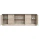 R239-04T01 Grey 6 Door Console