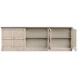 R239-04T01 Grey 6 Door Console