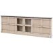 R239-04T01 Grey 6 Door Console