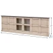 R239-04T01 Grey 6 Door Console