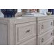 Sheridan Limestone 9 Drawer Dresser with Rectangular Mirror