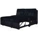 Bliss Midnight 52" Loveseat with Pull Out Bed and USB Charging