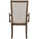 Mariana Vintage Mocha Upholstered Arm Chair Set of 2