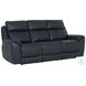 Sorellian Opulent Navy Leather Power Reclining Living Room Set