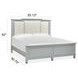 Glenbrook Pebble and Beige California King Upholstered Panel Bed