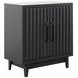 Radiance Black 2 Doors Cabinet