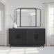 Radiance Black 4 Doors Cabinet