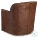 Bronson Reno Chocolate Leather Swivel Chair