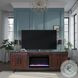 Radiance Rosewood 75" Fireplace TV Stand