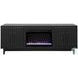 Radiance Black 75" Fireplace TV Stand