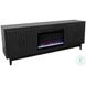 Radiance Black 75" Fireplace TV Stand