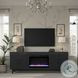Radiance Black 75" Fireplace TV Stand