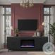 Radiance Black 75" Fireplace TV Stand