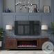 Radiance Rosewood 94" Fireplace TV Stand