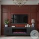 Radiance Black 94" Fireplace TV Stand