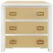 Radley Natural Rectangular 3 Drawer Side Table
