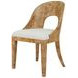 Rafferty Brown and White Performance Fabric Dining Chair