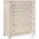 Pacifica Whitewashed Oak Five Drawer Chest