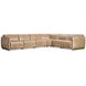 Alta Brown Leather Modular Power Reclining Sectional
