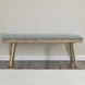 Vida Gray 49" Upholstered Dining Bench