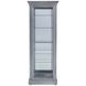 Medley Gray 2 Side Entry Door Accent Curio Cabinet with LED Lighting