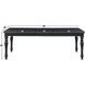 Odessa Black 66" Extendable Rectangular Dining Table