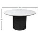 Reba Black Quartz Top Round Dining Table