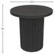 Reba Black Round End Table