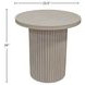 Reba Natural White Wash Round End Table