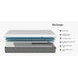 ReCharge White and Gray 12" Full Mattress