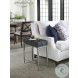 Charles Black Rustic And Pewter Chairside Table