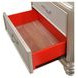 B0846J Silver 2 Drawer Nightstand