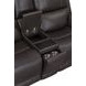 Easton Steamboat Brown Leather 76" Zero Gravity Power Reclining Loveseat with Console and USB Charging
